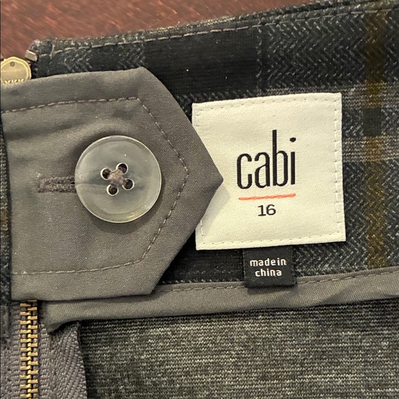 CAbi Gray Plaid Mini Skirt - Picture 8 of 11